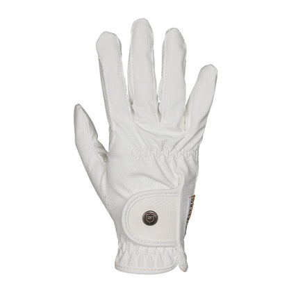 Unisex gloves in soft synthetic leather with hook-and-loop fastening.
