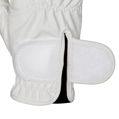 Unisex gloves in soft synthetic leather with hook-and-loop fastening