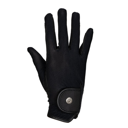 Unisex gloves in technical fabric and mesh.