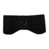 Unisex ribbed wool earmuff headband with logo.