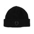 Unisex ribbed wool beanie with logo.