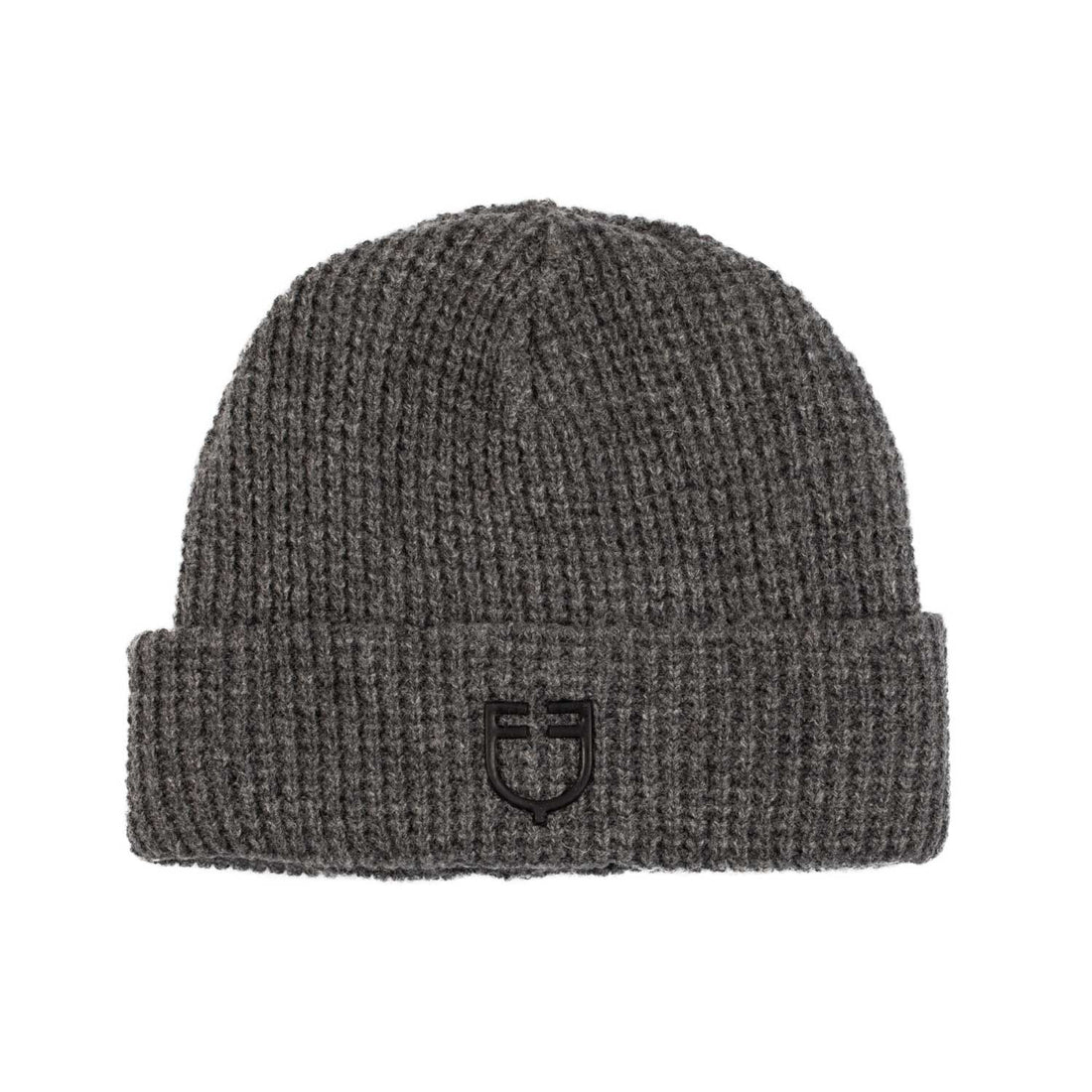Unisex ribbed wool beanie with logo.