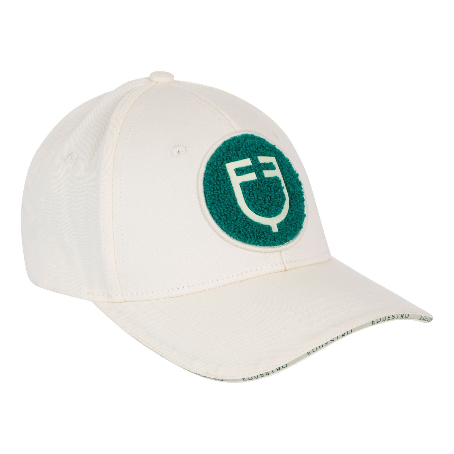 Baseball hat with sponge logo patch.