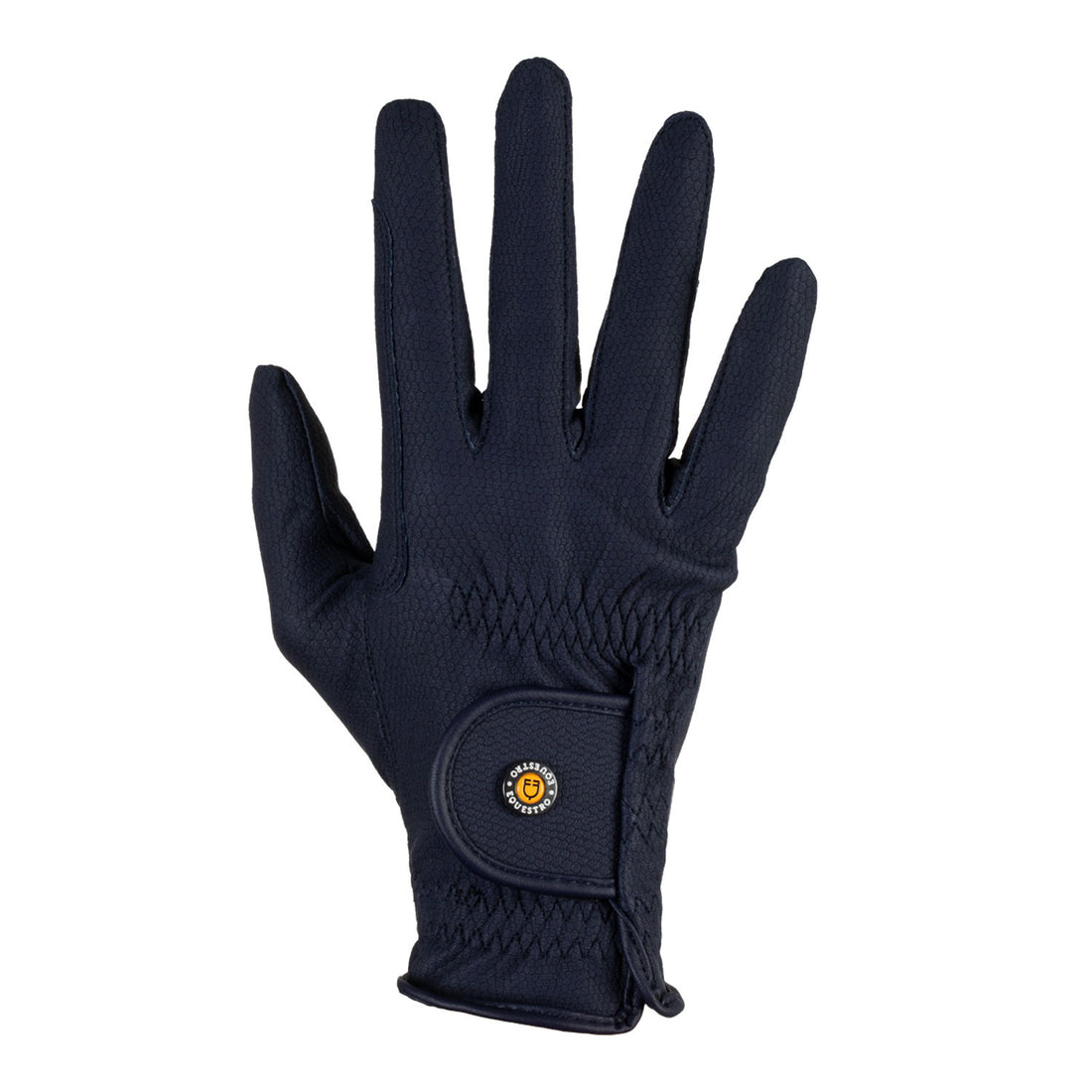 Unisex padded gloves in synthetic leather with hook-and-loop closure.