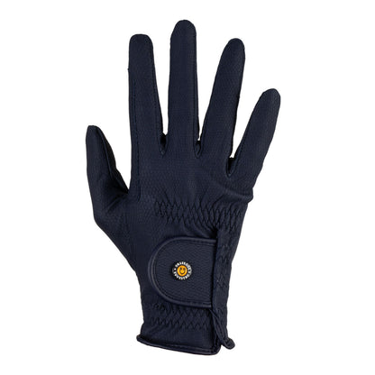 Unisex padded gloves in synthetic leather with hook-and-loop closure.