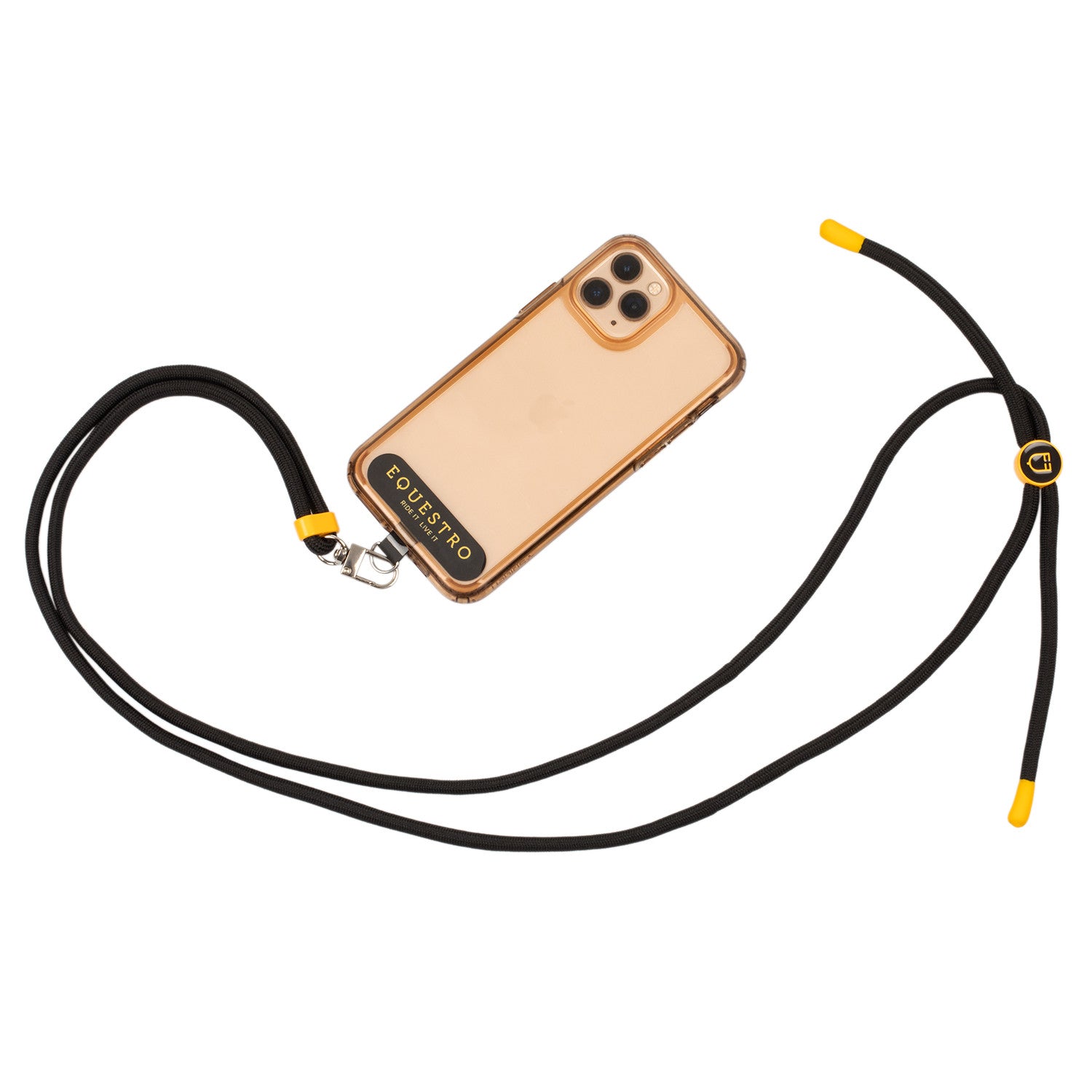 Adjustable phone strap.