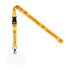 EQUESTRO LOGOED LANYARD BADGE HOLDER.