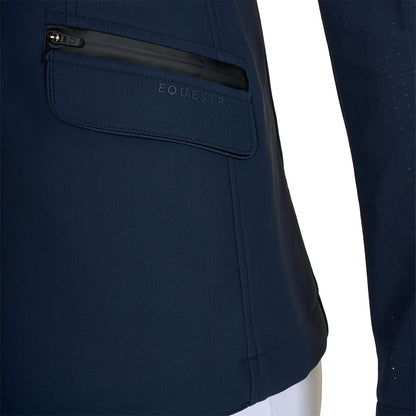 Equestro Ladies Competition Jacket Three Buttons Perforated Fabric