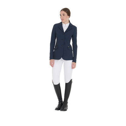 Equestro Ladies Competition Jacket Three Buttons Perforated Fabric