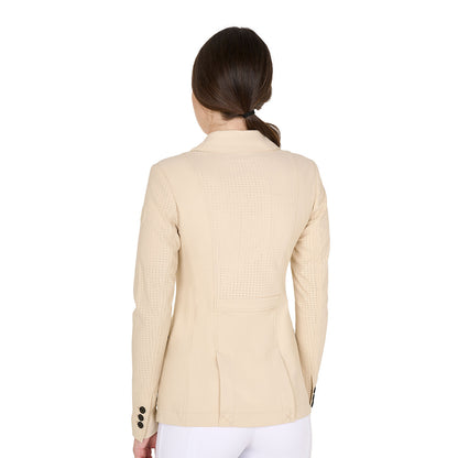 Equestro Ladies Competition Jacket Three Buttons Perforated Fabric