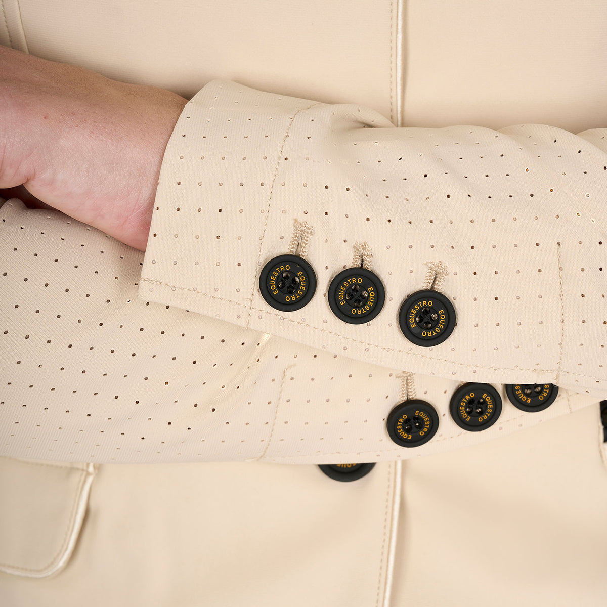 Equestro Ladies Competition Jacket Three Buttons Perforated Fabric