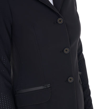 Equestro Ladies Competition Jacket Three Buttons Perforated Fabric