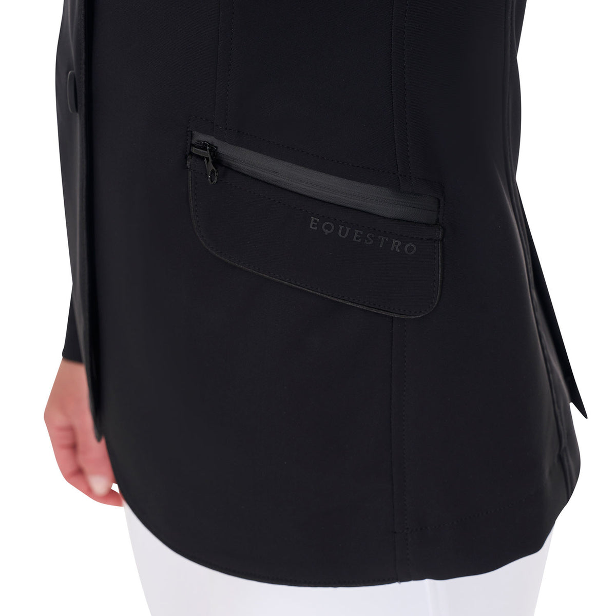 Equestro Ladies Competition Jacket Three Buttons Perforated Fabric