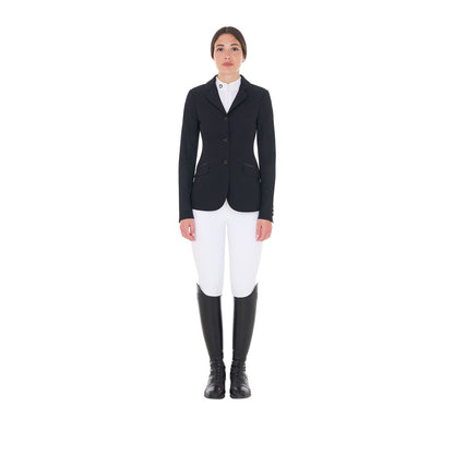 Equestro Ladies Competition Jacket Three Buttons Perforated Fabric