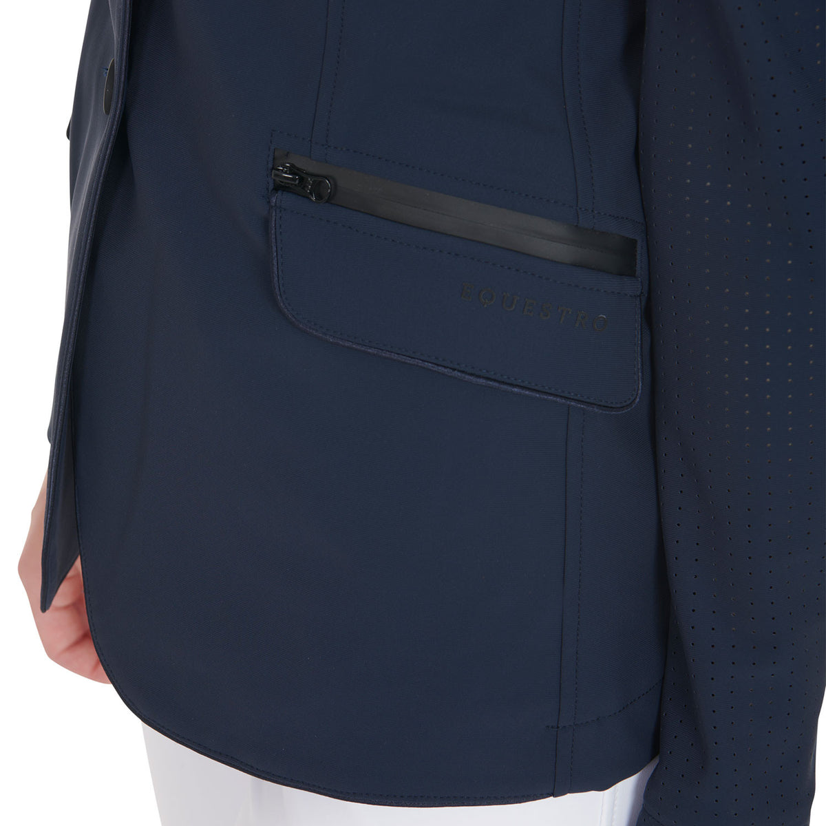 Equestro Ladies Competition Jacket Three Buttons Perforated Fabric