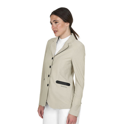 Equestro Ladies Competition Jacket Four Buttons Perforated Fabric