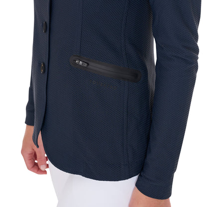 Equestro Ladies Competition Jacket Four Buttons Perforated Fabric