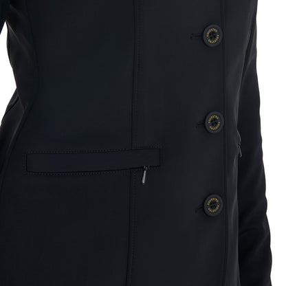 Equestro Ladies Competition Jacket With Contrasting Embroidered Logo