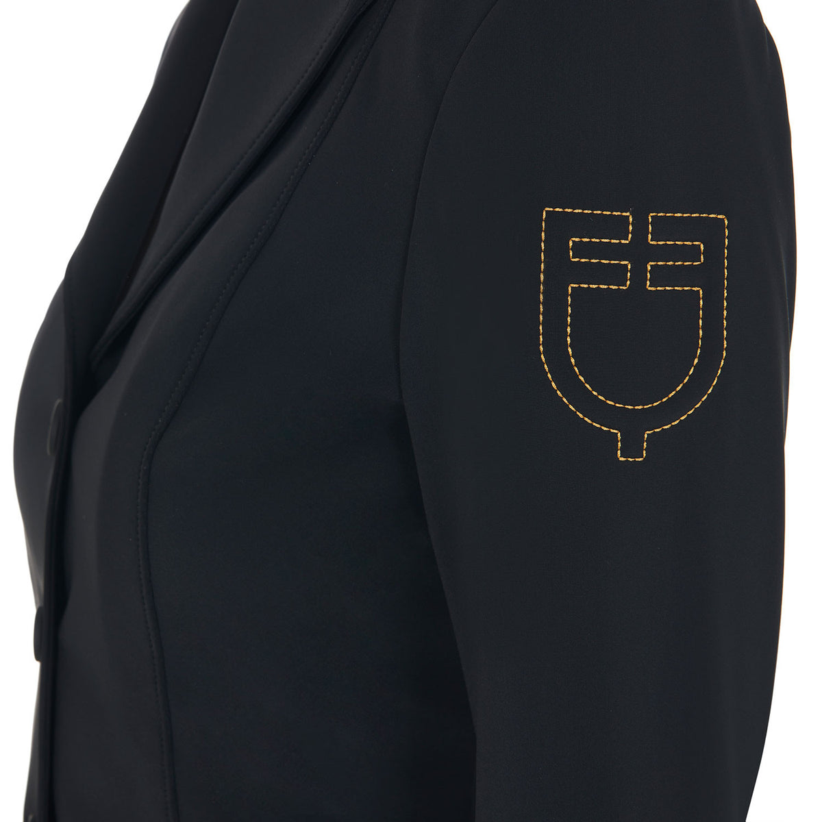 Equestro Ladies Competition Jacket With Contrasting Embroidered Logo