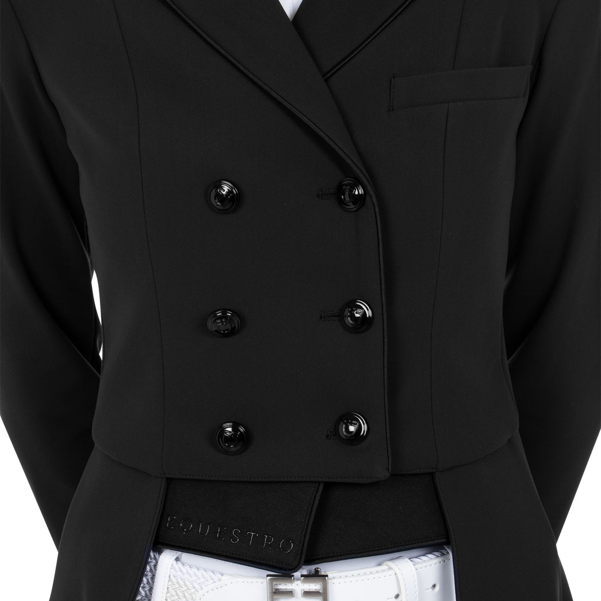 Equestro Ladies Competition Dressage Tailcoat In Technical Fabric