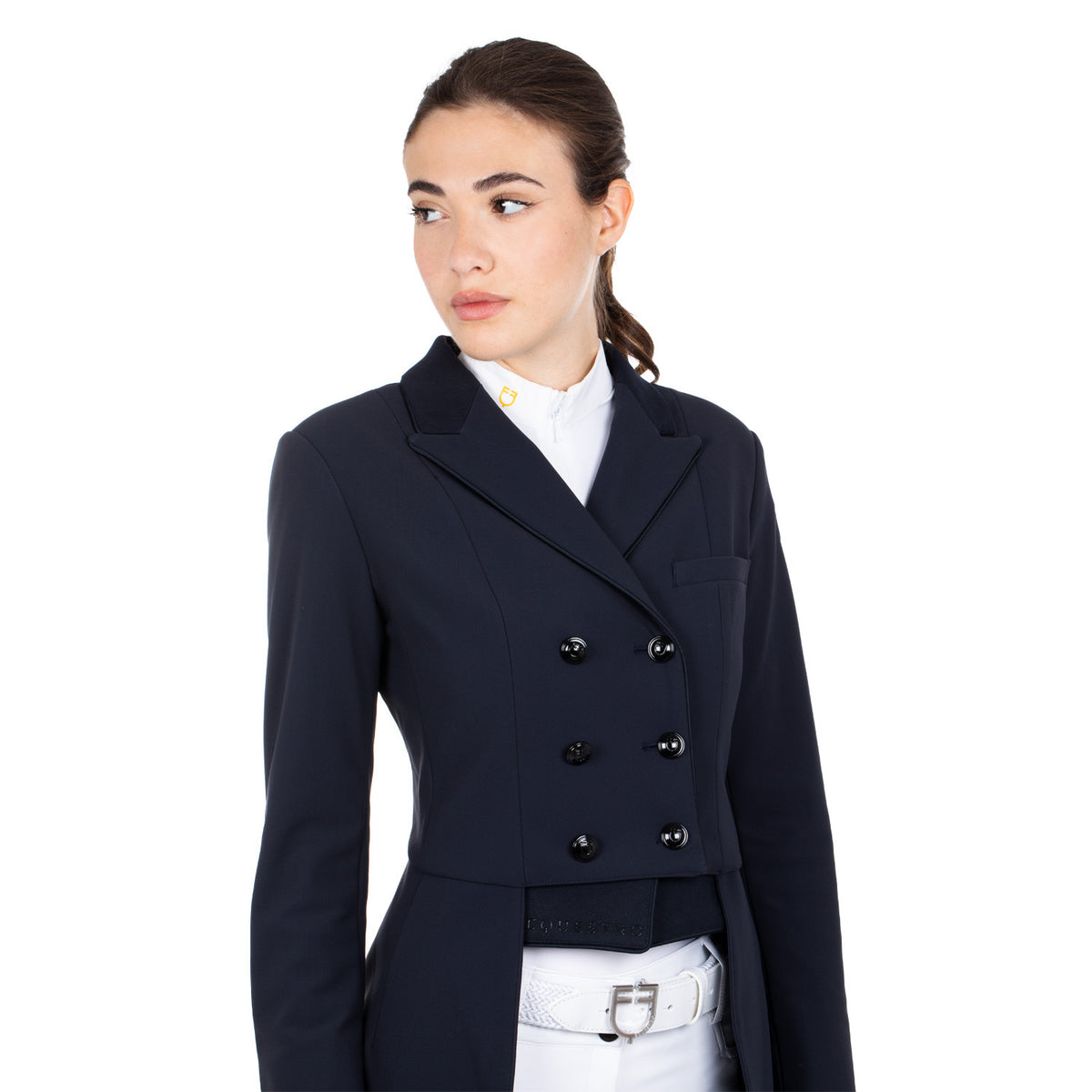 Equestro Ladies Competition Dressage Tailcoat In Technical Fabric