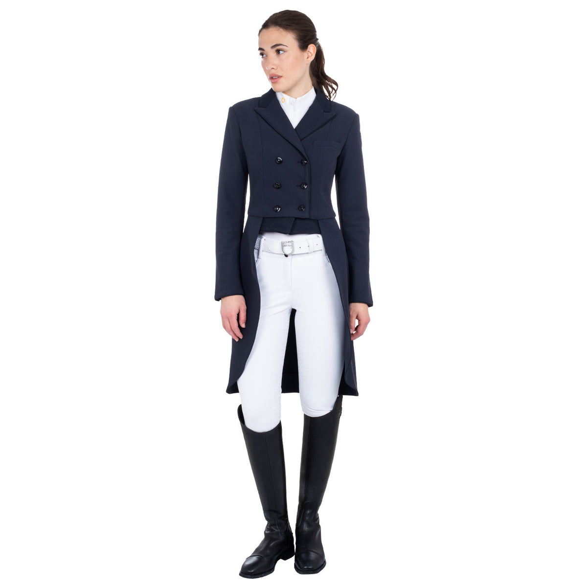Equestro Ladies Competition Dressage Tailcoat In Technical Fabric