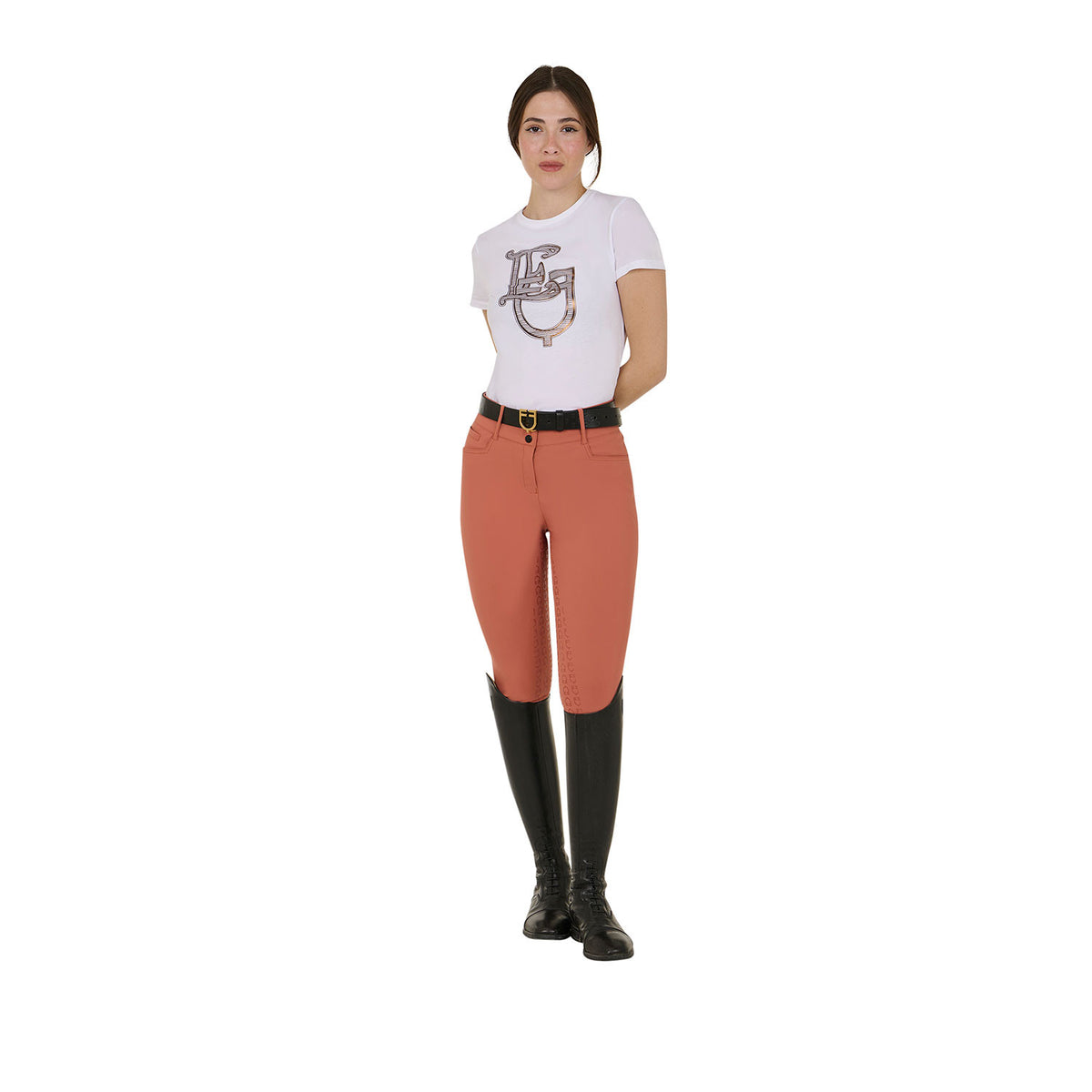 Equestro Ladies High-Waisted Full Grip Breeches