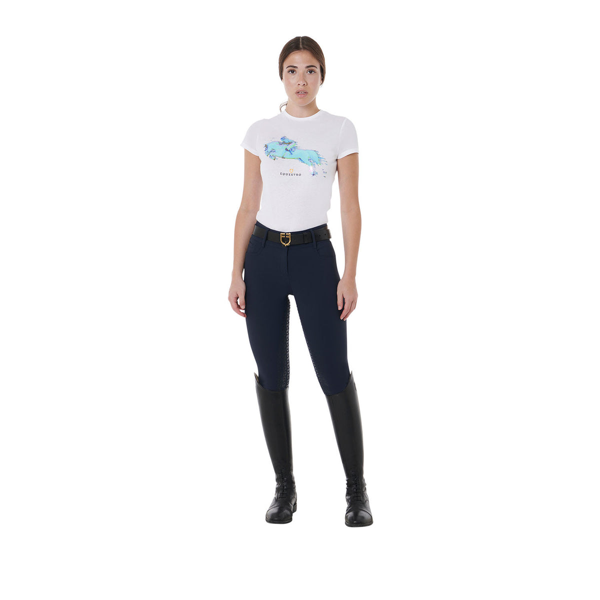Equestro Ladies High-Waisted Full Grip Breeches