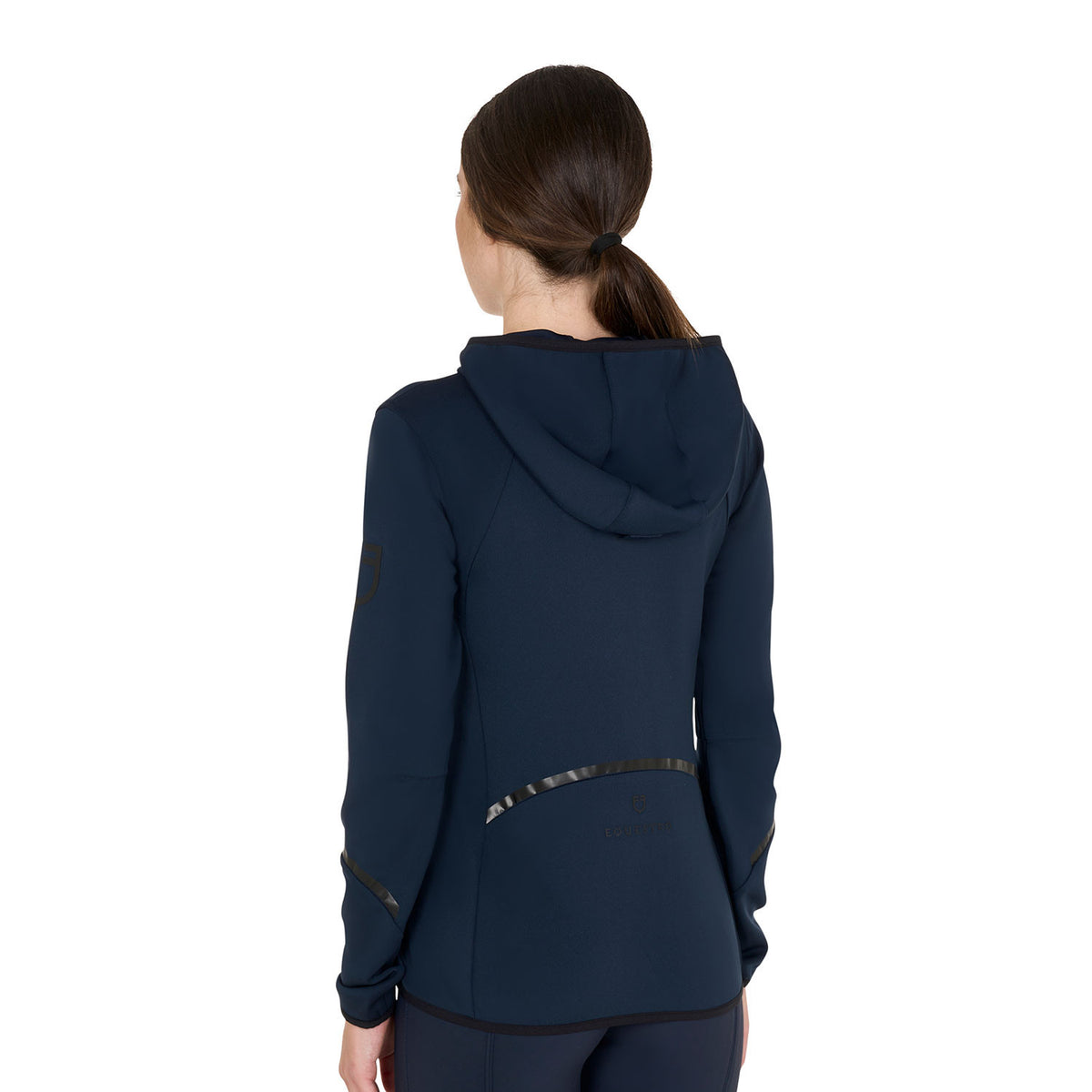 Equestro Ladies Technical Sweatshirt In Jersey With Zip