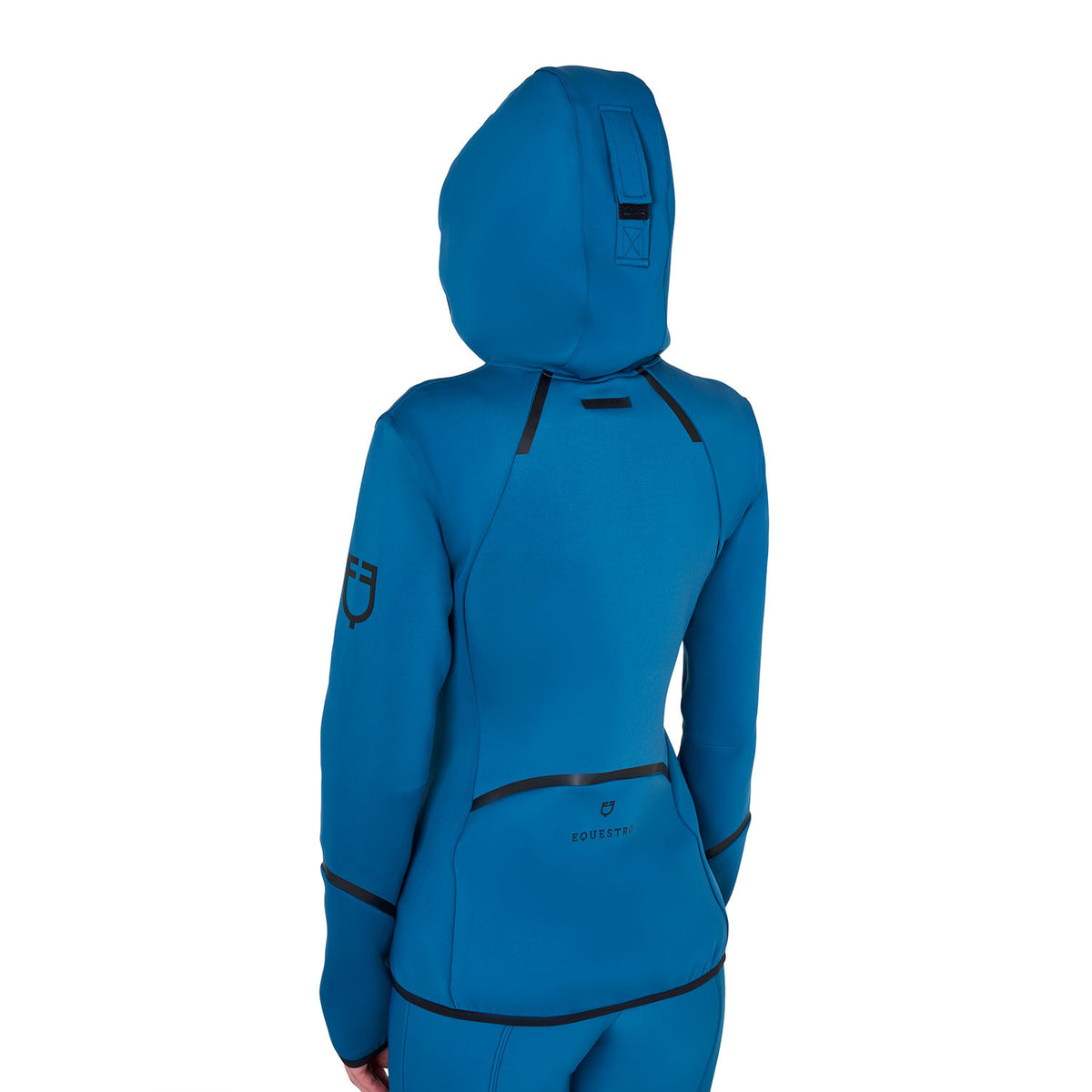 Equestro Ladies Technical Sweatshirt In Jersey With Zip