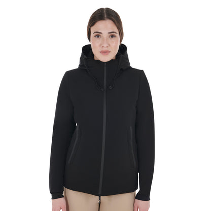 Down jacket water and wind repellent.
