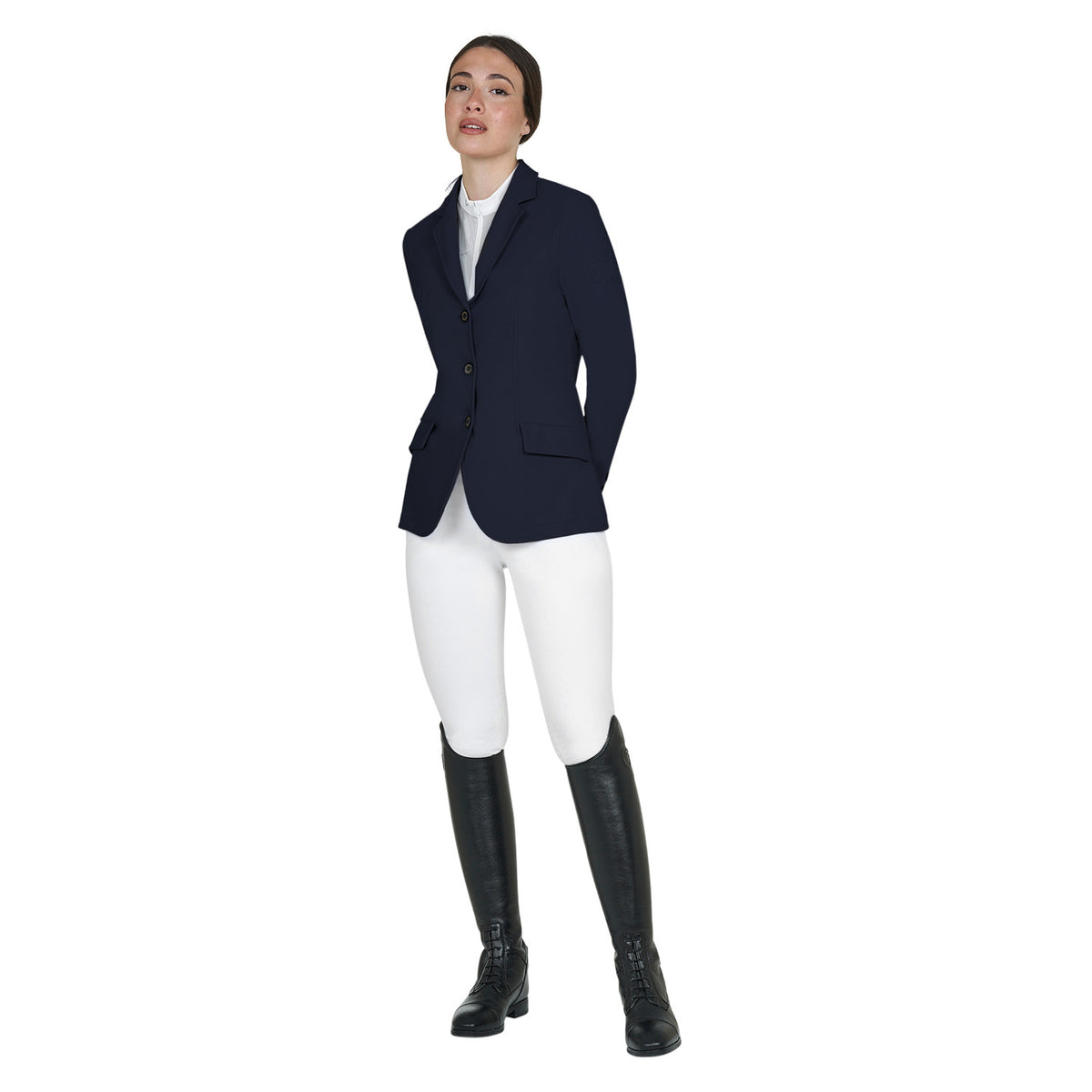 Equestro Ladies Competition Jacket With Embossed Logo