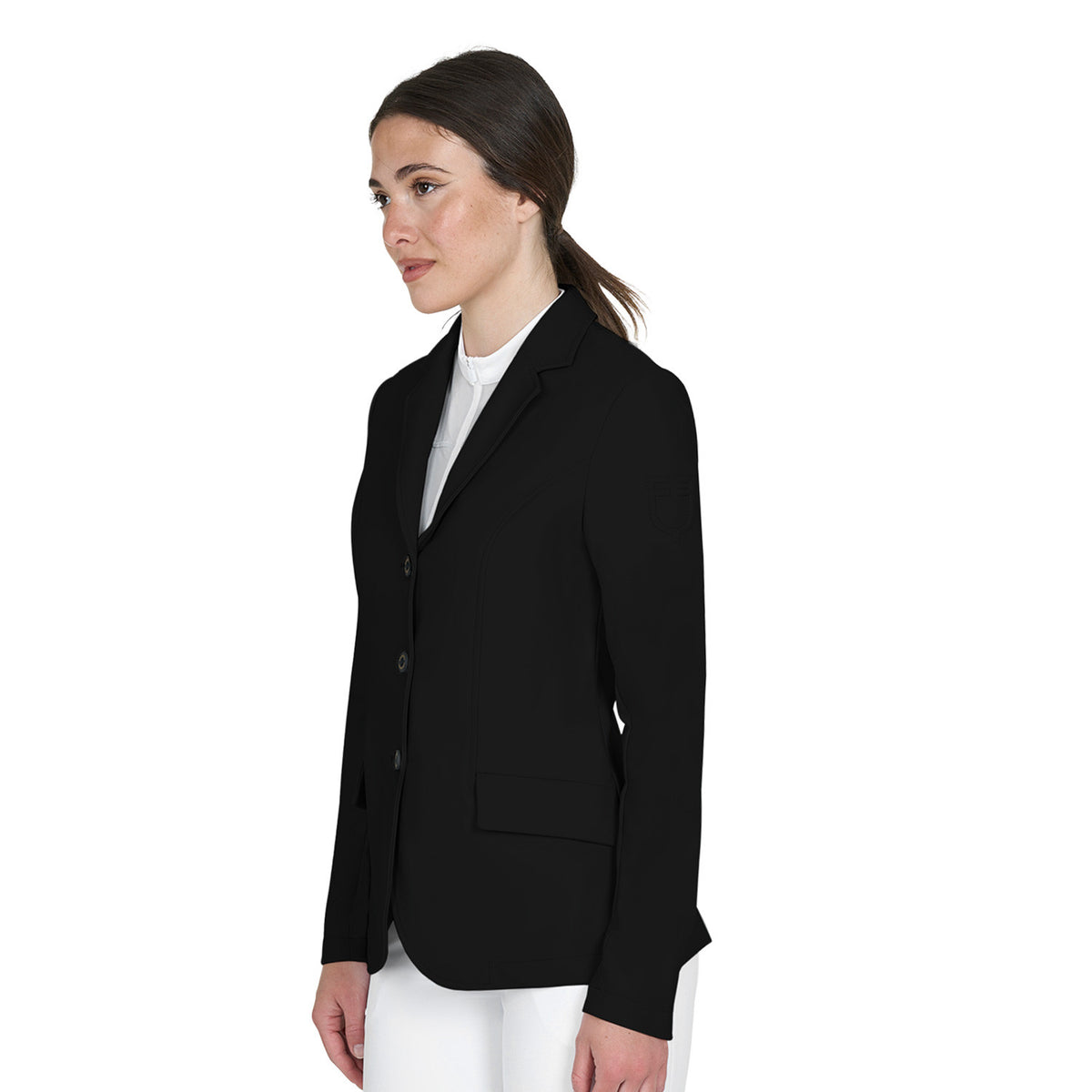 Equestro Ladies Competition Jacket With Embossed Logo