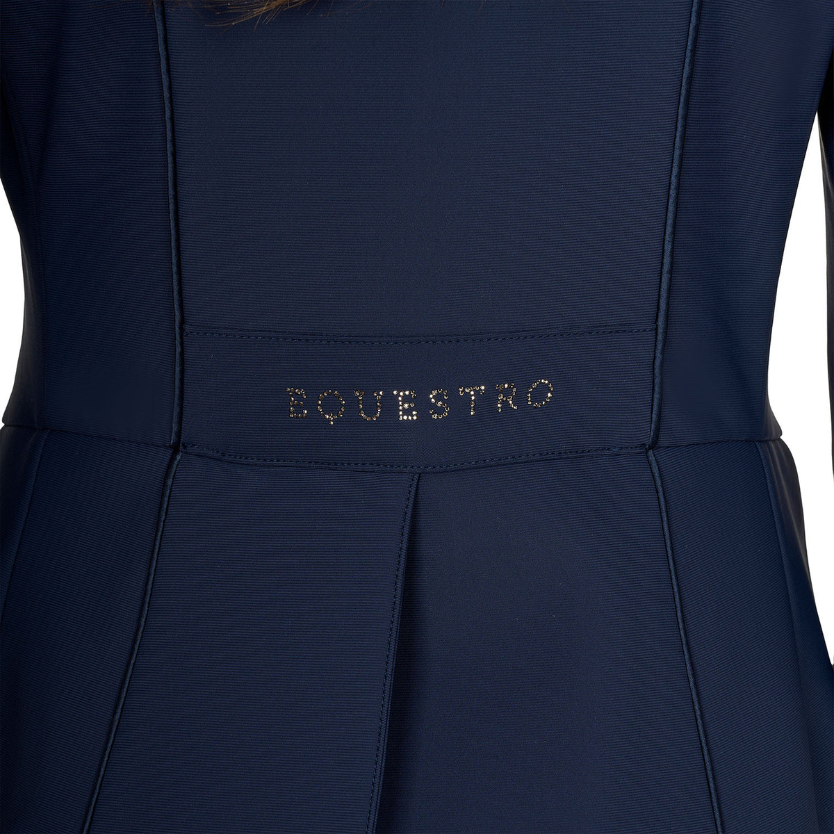 Equestro Ladies Tailcoat In Technical Fabric With Rhinestones