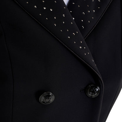 Equestro Ladies Tailcoat In Technical Fabric With Rhinestones