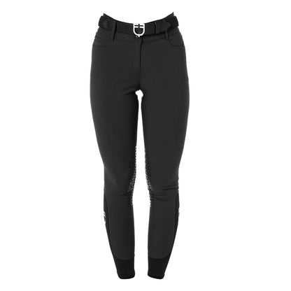 Equestro Ladies High-Waisted Knee Grip Breeches With Fleece Lining