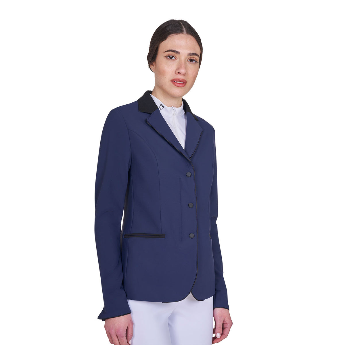 Equestro Ladies Competition Jacket With Zip And Buttons