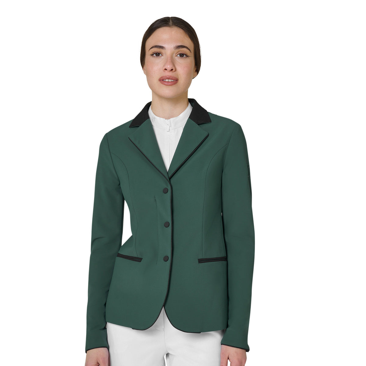 Equestro Ladies Competition Jacket With Zip And Buttons