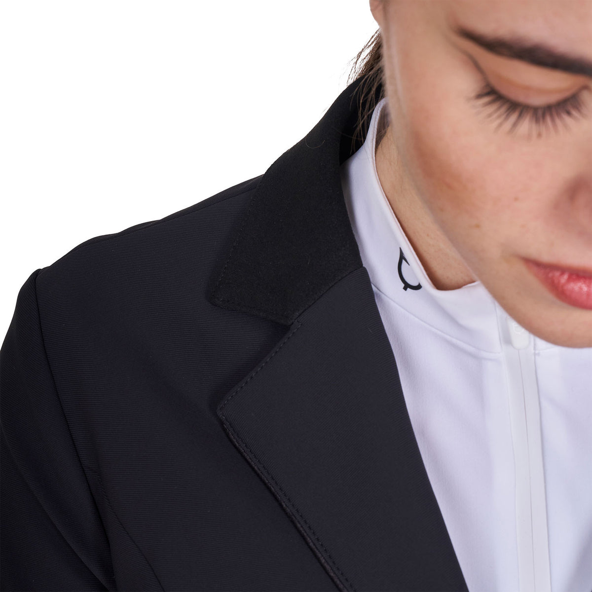 Equestro Ladies Competition Jacket With Zip And Buttons