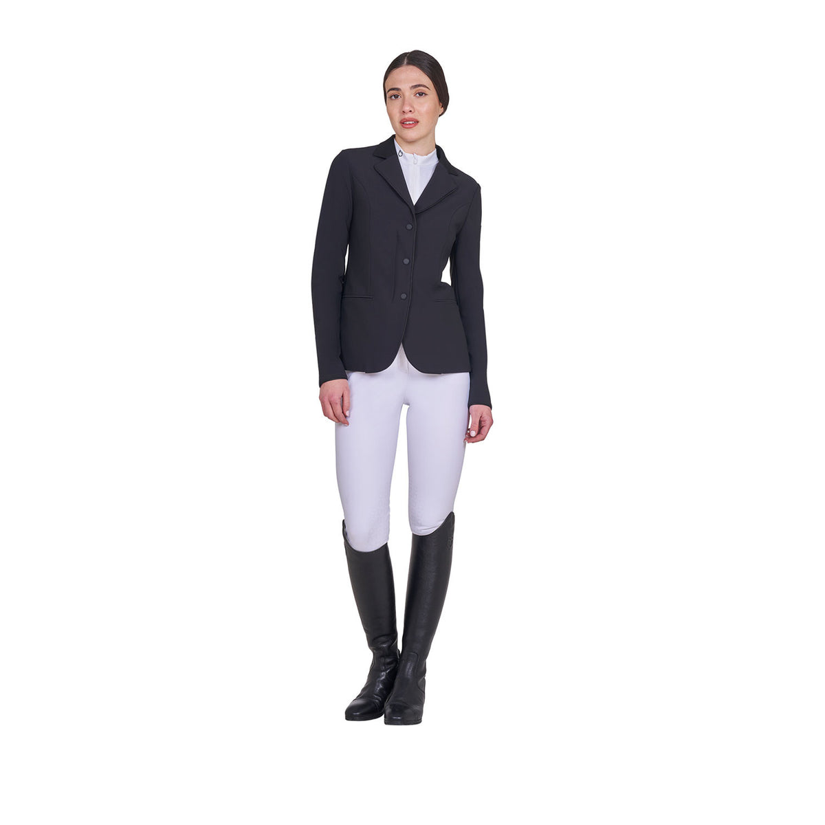 Equestro Ladies Competition Jacket With Zip And Buttons