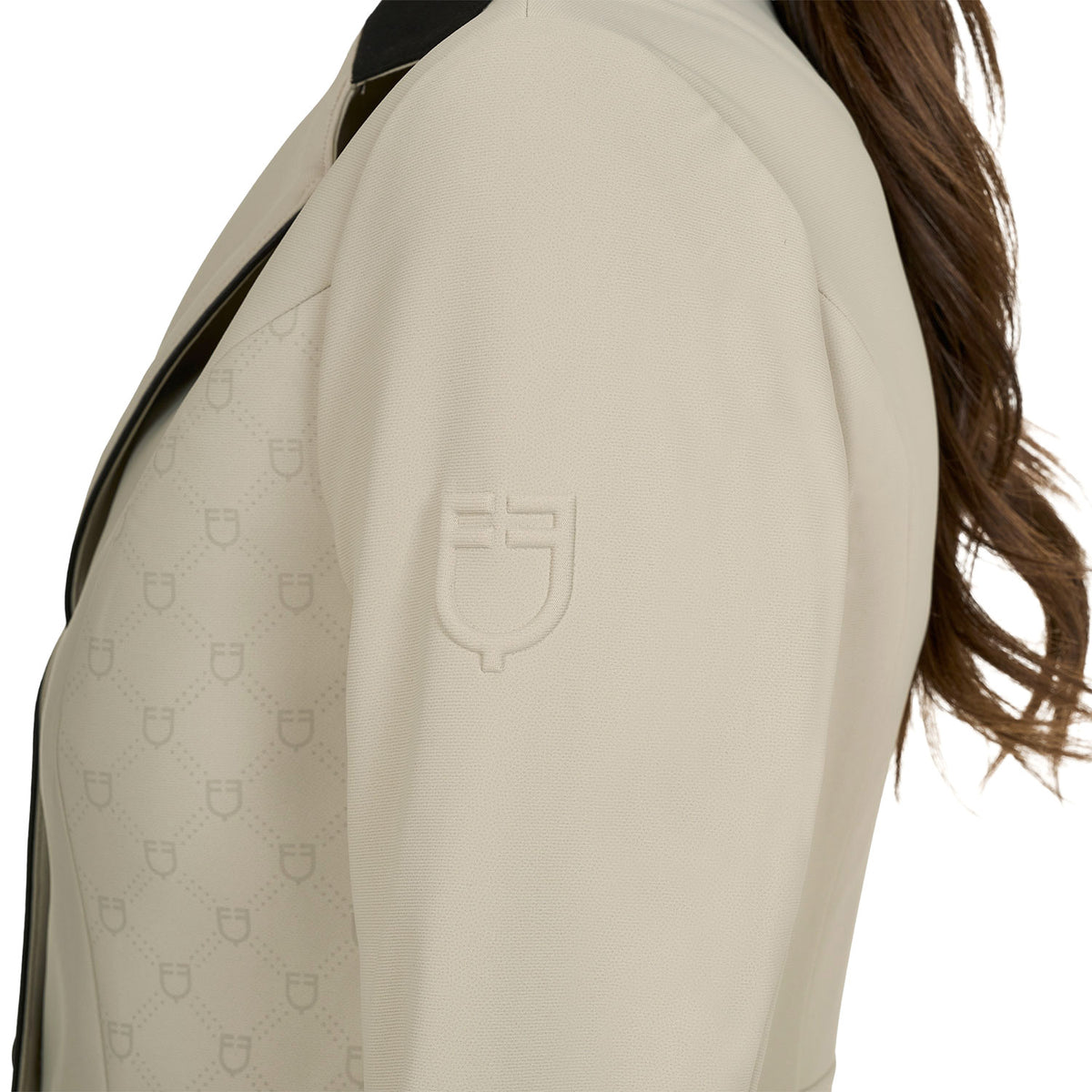 Equestro Ladies Monogram Competition Jacket With Three Buttons