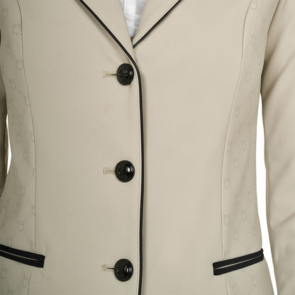 Equestro Ladies Monogram Competition Jacket With Three Buttons