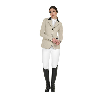 Equestro Ladies Monogram Competition Jacket With Three Buttons