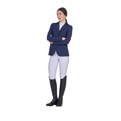 Equestro Ladies Monogram Competition Jacket With Three Buttons