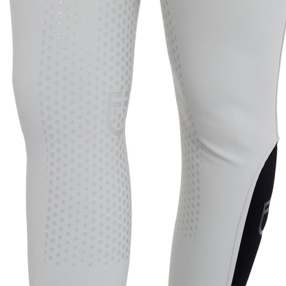 Equestro Ladies High-Waisted Full-Grip Breeches With Rhinestone Logo