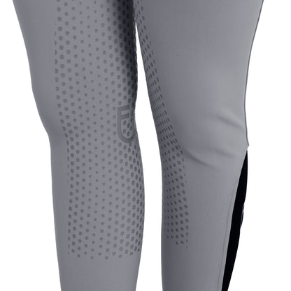 Equestro Ladies High-Waisted Full-Grip Breeches With Rhinestone Logo