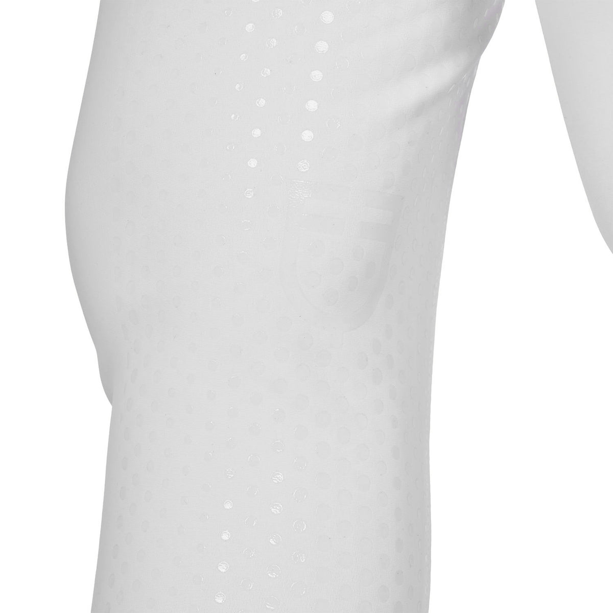 Equestro Ladies High-Waisted Full-Grip Breeches With Rhinestone Logo