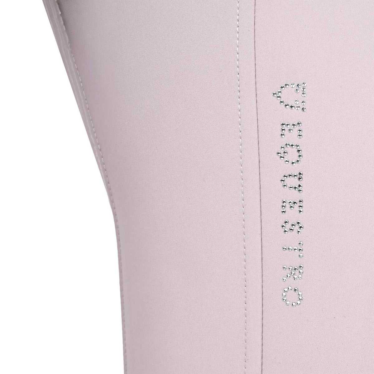 Equestro Ladies High-Waisted Breeches With Rhinestone Logo