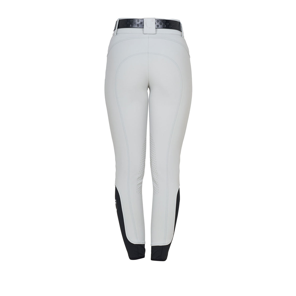Equestro Ladies High-Waisted Breeches With Rhinestone Logo