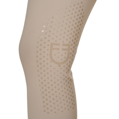 Equestro Ladies High-Waisted Breeches With Rhinestone Logo